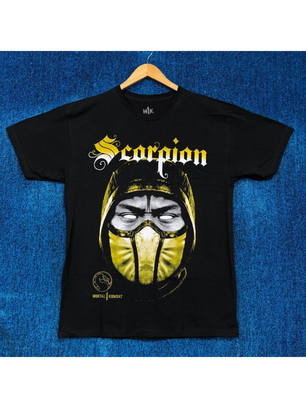 Scorpion Get Over Here Catchphrase Mortal Kombat Game Tee L